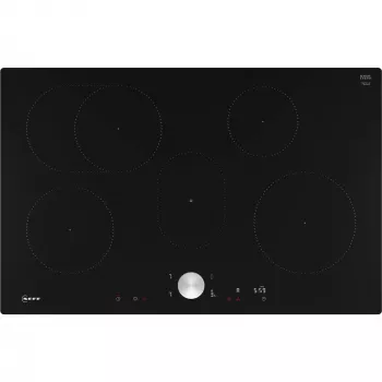 Neff N 90 Melna iebūvējamā 80 cm Zone indukcijas plīts virsma, 5 zonām
