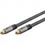 Plus Toslink kabelis (melns/sudrabs, 5 metri)