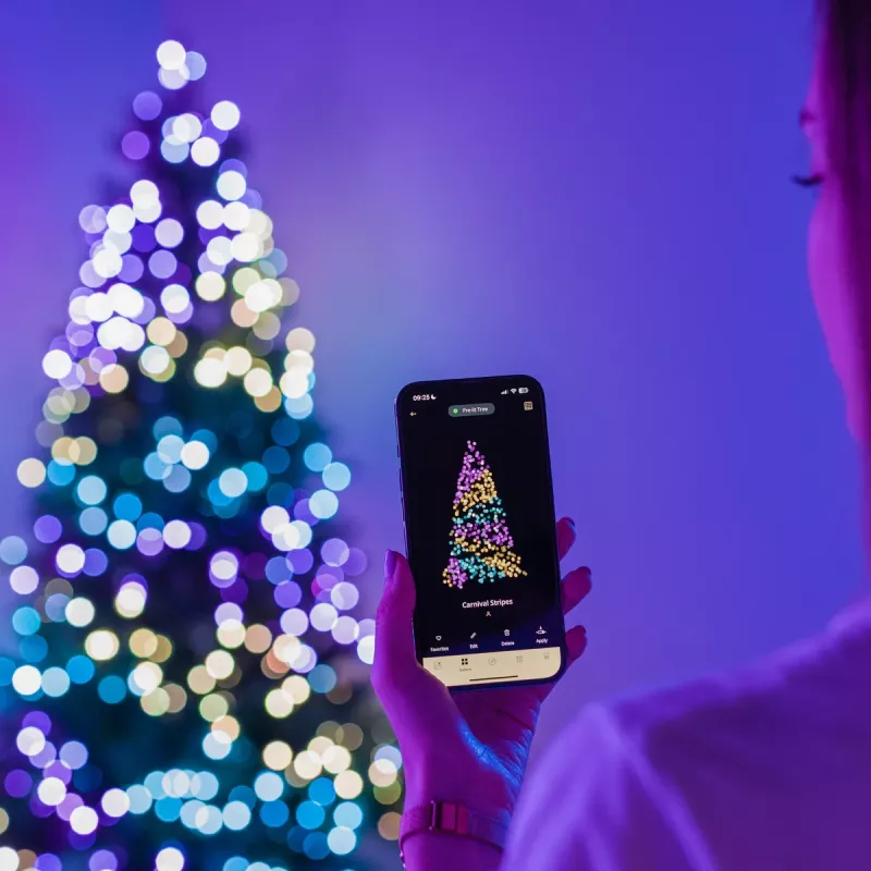Twinkly Candies LED Ziemassvētku eglītes gaismiņas TWKP100RGB-T 6 m 100 pērļveida spuldzītes