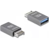 DeLOCK 67230 Dzimuma mainītājs USB Type-E uz USB Type-A Pelēks