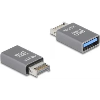 DeLOCK 67230 Dzimuma mainītājs USB Type-E uz USB Type-A Pelēks
