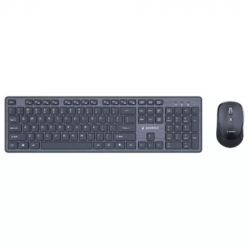 Gembird KBS-WCH-04 Bezvadu tastatūras un peles komplekts, melns, US izkārtojums