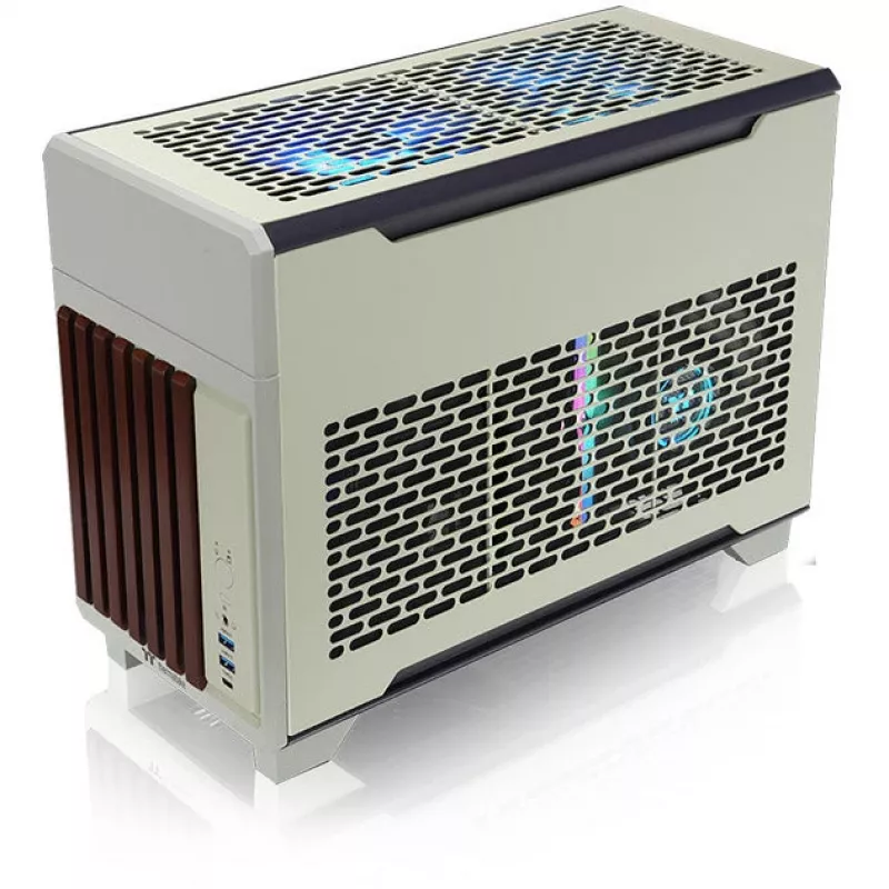 Mini korpuss THERMALTAKE TR100 WS Matcha Green kompakts, mini-ITX/microATX atbalsts