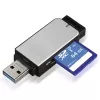Hama 123900 karšu lasītājs USB 3.2 Gen 1 (3.1 Gen 1) Melns, Sudrabs