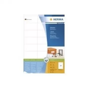 HERMA SuperPrint uzlīmes - Baltas - 37 x 70 mm - 200 gab. (4615)