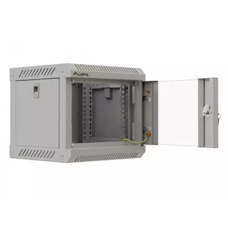 Sienas stiprinājuma skapis Lanberg WF11-3304-10S 4U Pelēks 30 kg