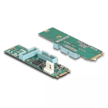 DeLOCK 61066 Iekšējais USB 3.2 Gen 1 adapteris M.2 vīrišķais Melns