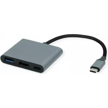 ROLINE displeja adapteris USB-C — HDMI 4K60+ 1x A+ PD (12.03.3199)