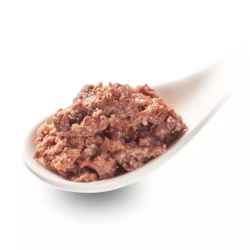 Slapjā barība kaķiem Fox4Pets DeliCATessen Pur Teļa gaļa 800 g kārba, pieaugušiem, pilnvērtīga, hipoalerģiska, bez lipekļa un sojas