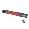 TunaBone TB2580W-01 | Elektriskais sienas infrasarkanais terases sildītājs | 2500 W | 3 jaudas līmeņi | Līdz 25 m² | Melns | IP55
