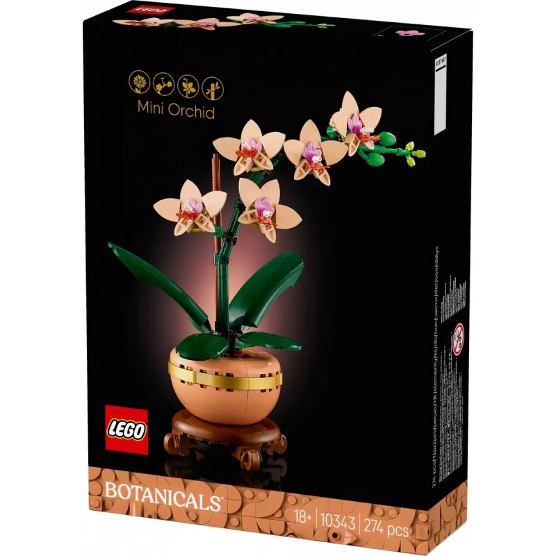 LEGO ICONS 10343 Botāniskā kolekcija - Mini orhideja