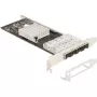 Delock PCI Express x4 karte ar 4 x SFP slotiem Gigabit LAN i350 (88342)