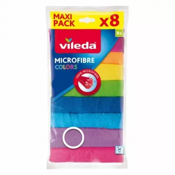 Tīrīšanas salvete Vileda Microfibre Colors 8 gab.