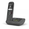 Bezvadu telefons Gigaset AE690A, DECT/Analogs, Caller ID, antracīta krāsā