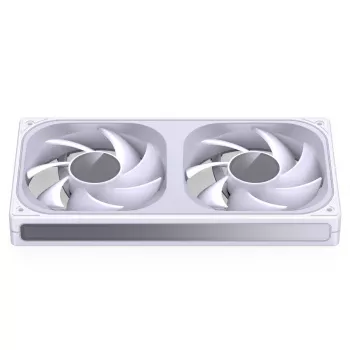 JONSBO ZB-240W 2x120mm ARGB PWM korpusa ventilatori - Balts