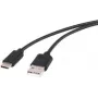 USB 2.0 kabelis Renkforce 1429650 — 1x USB-A līdz 1x USB-C, 1,50 m, melns