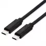 ROLINE USB4 Gen3x2 kabelis, CC, ST/ST, 40Gbit/s, 240W, melns, 0,8 m (11.02.9101)