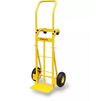 Rokasrati STANLEY SXWTD-MT519 — tērauda salokāmi rati, 200 kg, 4 riteņi, 26 cm gumijas riteņi