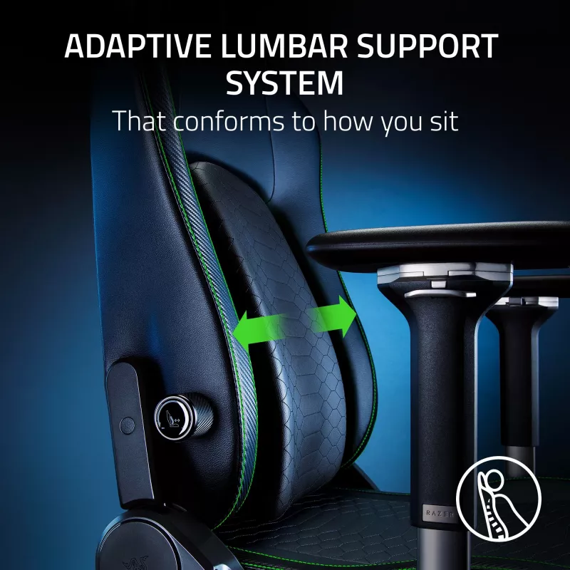 Spēļu krēsls Razer Iskur V2 Padded seat Melns