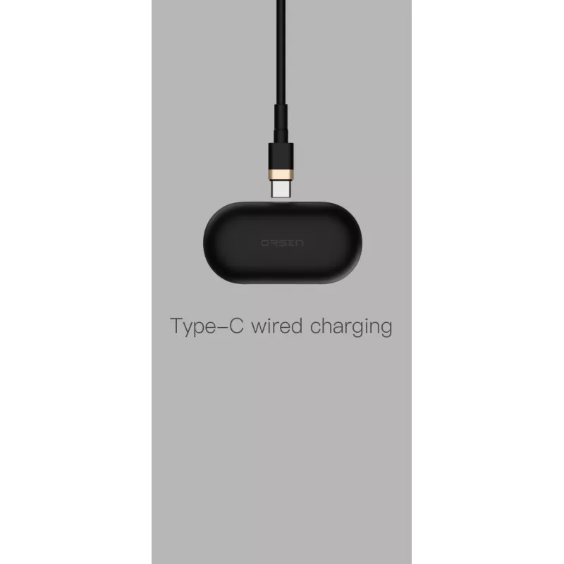 Orsen T3 Bluetooth austiņas, melnas