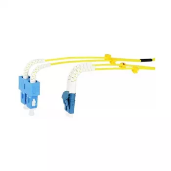 Synergy 21 LWL-2-Faser-Patchk. 1.0mtr.LC-SC 9/125um OS2 AD 2mm flexible Knickschutztülle - Single- bzw. Monomode-Faser - 1 m