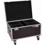 Flightcase Roadinger 4x LED TMH-X4 ar riteņiem — aizsargājošs transporta koferis 4 TMH-X4 LED gaismekļiem