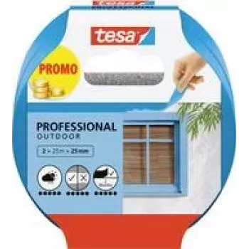 Maskēšanas lente Tesa Professional Outdoor 56214 — 50 m x 25 mm, laikapstākļiem izturīga āra maskēšanas lente