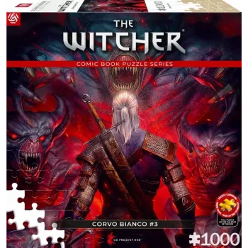 Puzle Komiksu Stils: The Witcher (Wiedźmin) Corvo White, 1000 gabali