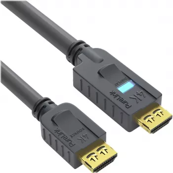 PureLink OneAV PI2010-250 HDMI kabelis ar Ethernet, HDMI vīrietis–HDMI vīrietis, 25 m, trīskārša izolācija, Melns