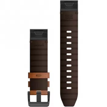 Garmin QuickFit 22 ādas siksniņa brūna