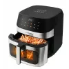 Gaisa fritējs ESPERANZA EKA005, 8 L, 1600 W, skārienvadība, 10 programmas, nerūsējošais tērauds, melns