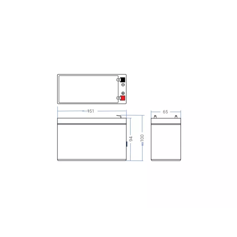 Green Cell AGM05 UPS akumulators — 12 V 7.2 Ah Slēgtais svina-skābes (VRLA), 95 mm H, 151×65 mm, 2.15 kg