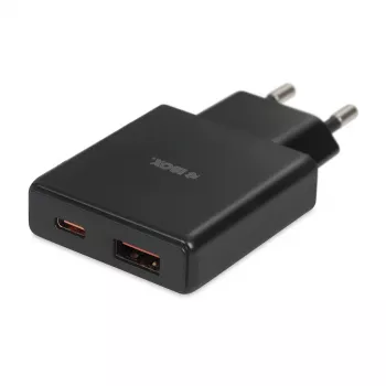 iBOX C-43 Slim GaN PD30W sienas lādētājs, Melns