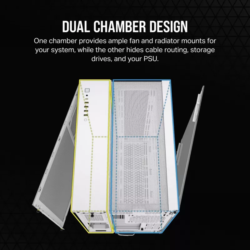 Corsair 6500D AIRFLOW Midi Tower Balts