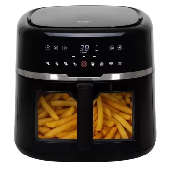 Fritējs Adler AD 6318 — 8 L, 2200 W, LED displejs, 9 programmas, melns