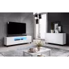 Cama Kumode 2D REJA balts glancēts/balts glancēts