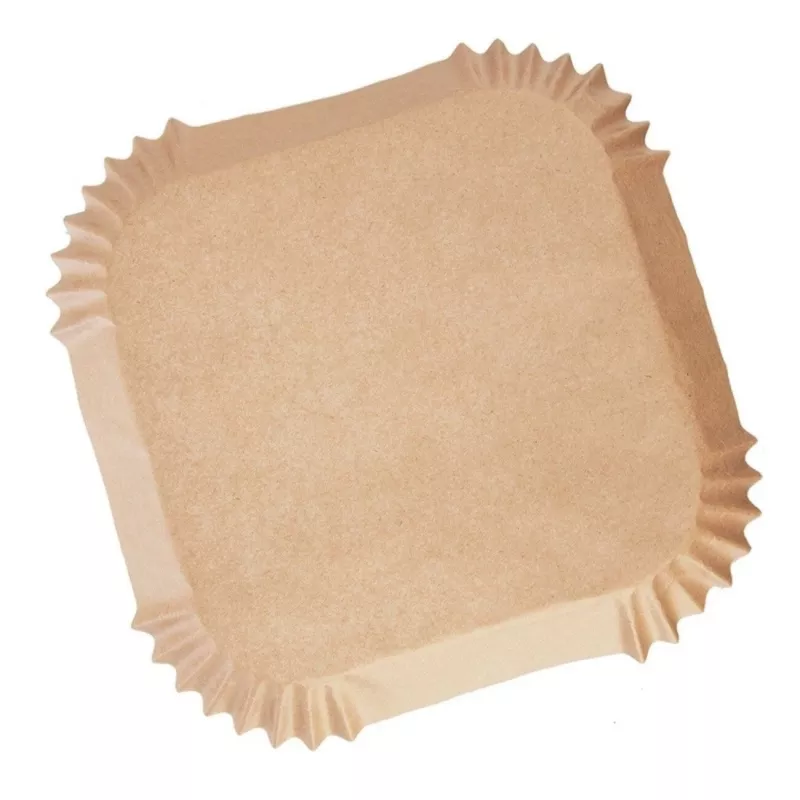 Papīra ieliktņi fritēšanai 16×16 cm (50 gab.) gaisa fritierim / dziļās fritēšanas ierīcei