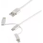USB kabelis ShiverPeaks BS14-50067 1m USB A Micro-USB B Balts