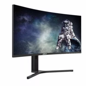 Datora monitors DAHUA LM34-E330CA 34 collu (86,4 cm) UltraPlatais Quad HD 3440×1440 VA LCD 21:9 Izliekts, 1 ms, VESA, augstuma regulējams, Melns