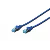 Tīkla kabelis Digitus CAT 5e SF/UTP Patch Cord RJ45 3m Zils