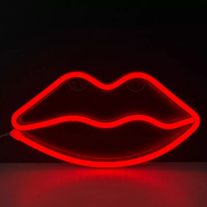 Neona zīme MANTA SNL61RGB LIPS RGB krāsu maiņas dekoratīvā zīme