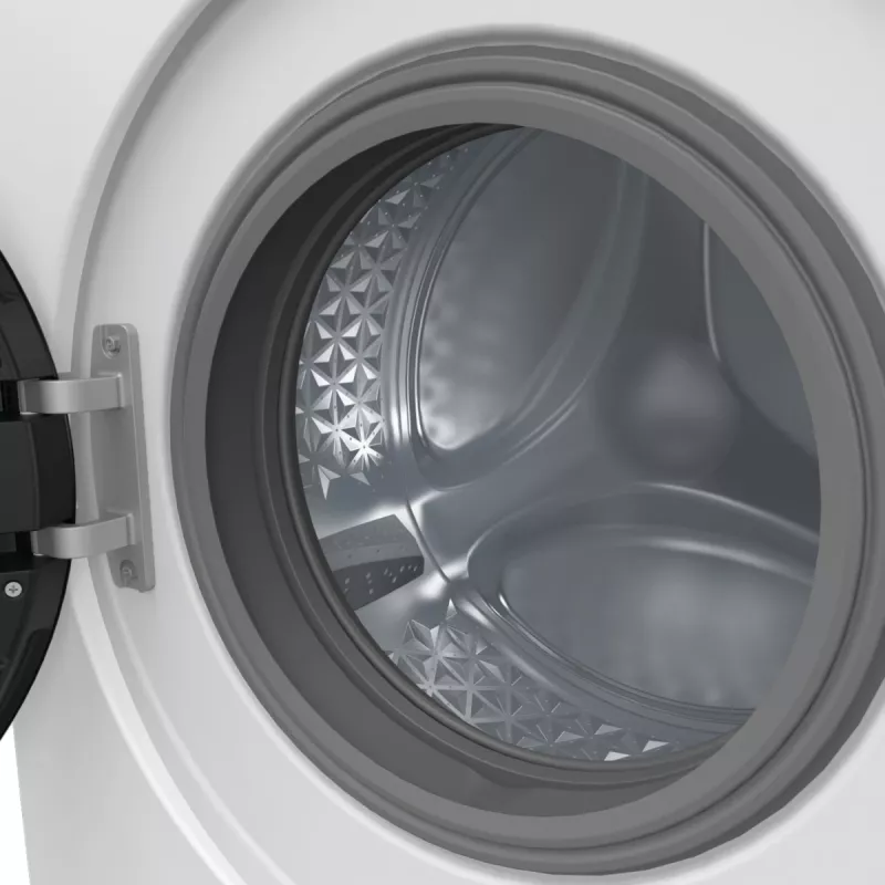 Brīvstāvoša veļas mazgājamā mašīna Gorenje W3NGPI72SBS, 7 kg, 1200 RPM, invertora motors, tvaiks, 15 programmas, balta