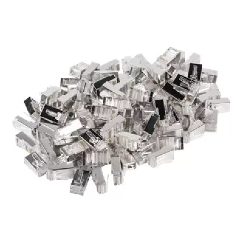 Lanberg PLS-5000 RJ-45 savienotājs, nerūsējošais tērauds, caurspīdīgs (PLS-5000)