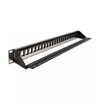 Patch Panel DeLOCK 66865 24 portu Keystone 1U 19 inch