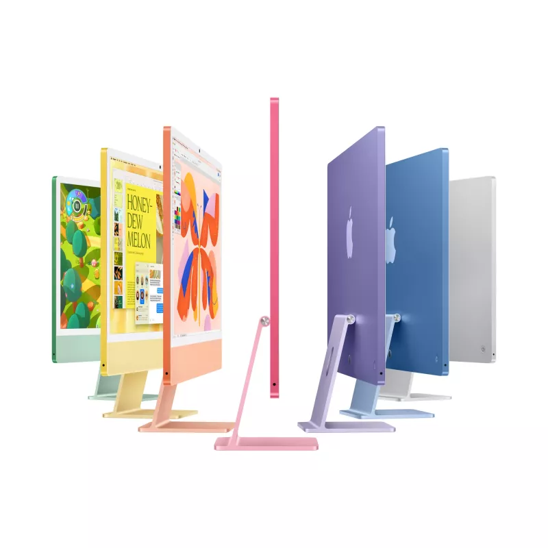 Apple 24 collu iMac ar Retina 4,5K displeju, Nano-tekstūras stikls: M4 mikroshēma ar 10 kodolu CPU un 10 kodolu GPU, 256GB SSD, 16GB - Sudrabs (MD3H4D/A)