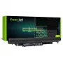 Akumulators Green Cell HP142 HP 240/245/250/255 G6 un 14-/15-/17-sērijai — 14,8V 2200mAh LiPo, 3 elementi, melns
