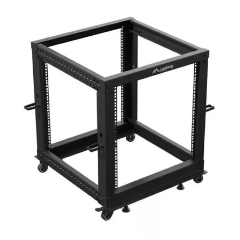Atvērtais statīvs LANBERG Open Rack OR01-6112-B 12U 600x600 melns