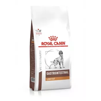 Sausā barība suņiem Royal Canin Gastrointestinal Low Fat 12 kg — veterinārā diēta, 22% olbaltumvielas, 7% tauki, mājputnu gaļa