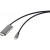 SpeaKa Professional USB-C uz HDMI adaptera kabelis, spraudnis HDMI-A ligzda, 1.50 m (SP-12866472)