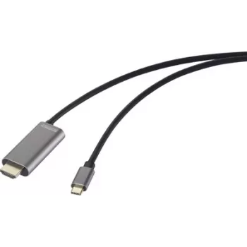 SpeaKa Professional USB-C uz HDMI adaptera kabelis, spraudnis HDMI-A ligzda, 1.50 m (SP-12866472)